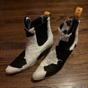 PSKaufman cow print cowboy boots 9.5